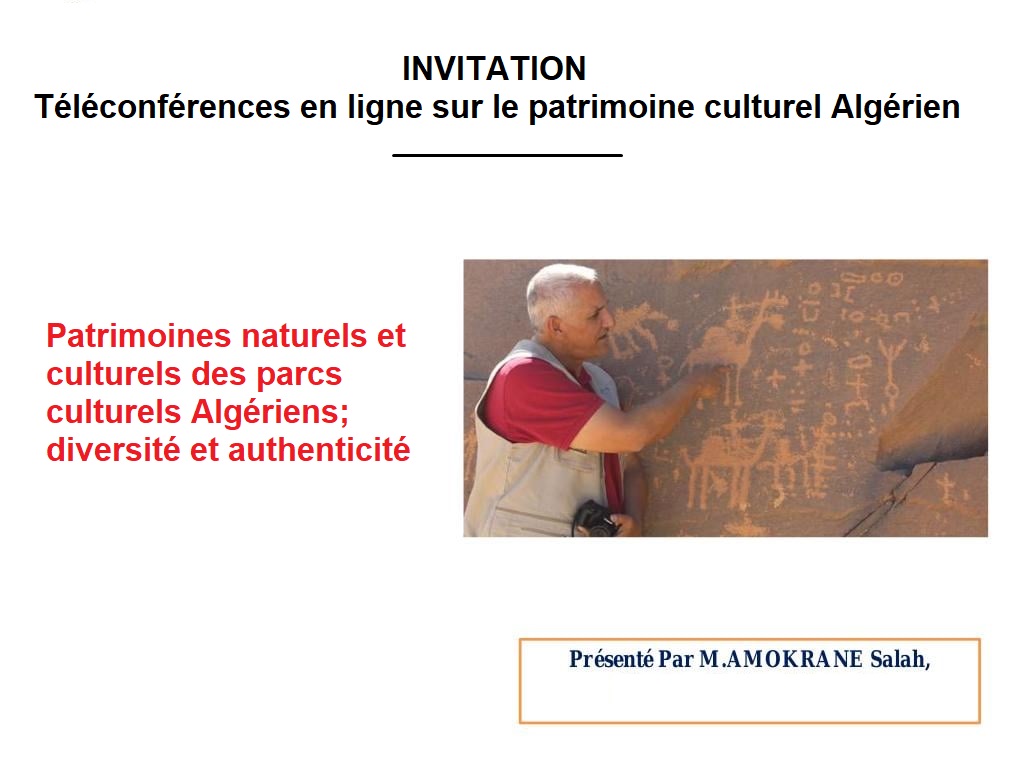 Invitation visioconférence sur le patrimoine culturel 19 mai 2020 à 15h00 d’Alger