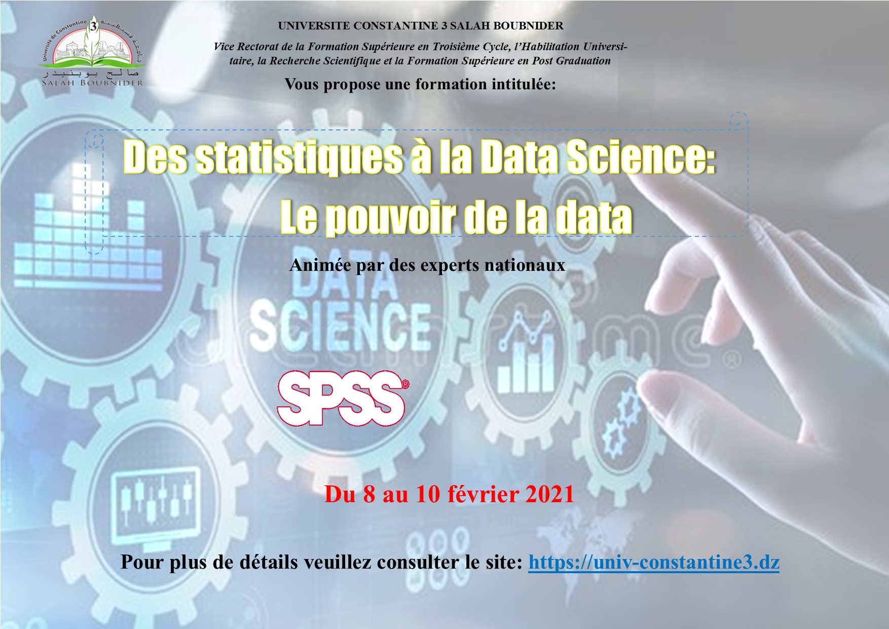 Appel à Formation: Des statistiques à la data science