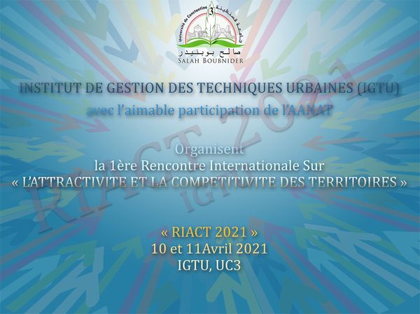 1ère Rencontre Internationale : ATTRACTIVITE ET COMPETITIVITE DES TERRITOIRES