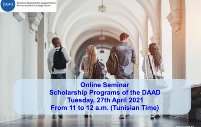 Scholarship Programs of the DAAD – 27.04.2021