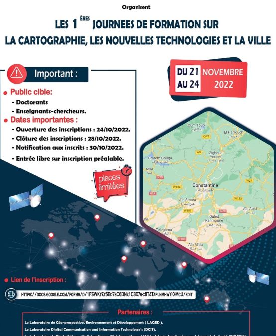 The 1st training days on cartography, new technologies and the city