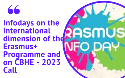 Infodays on the international dimension of the Erasmus+ Programme and on CBHE – 2023 Call