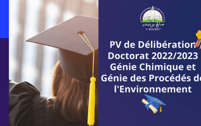 PV de Délibération Doctorat 2022/2023