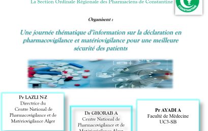 A information’s day on pharmacovigilance and materiovigilance declaration for improved patient safety