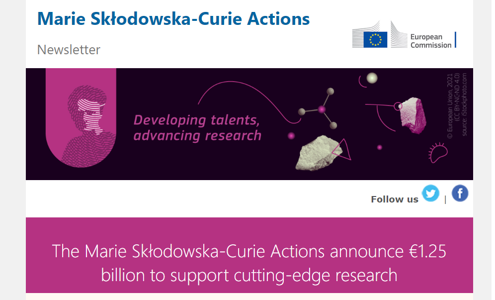 Marie Skłodowska-Curie Actions’ Newsletter – April 2024