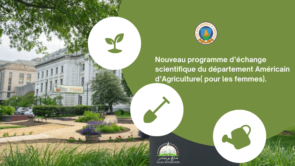 Nouveau programme d’échange scientifique du département Américain d’Agriculture( pour les femmes)