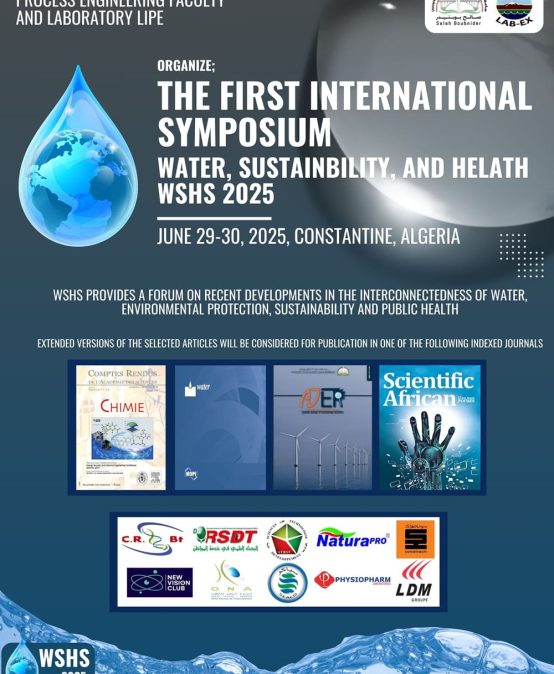 ️The First International Symposium on Water, Sustainability, and Health (WSHS-2025)