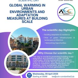 Global warming in environments and adaptation measures at building scale