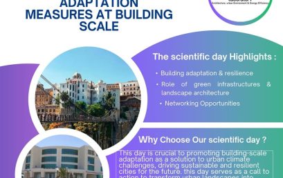Global warming in environments and adaptation measures at building scale