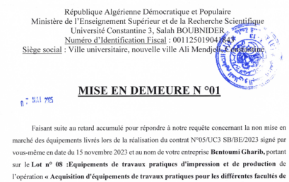 Mise en Deumeure N°01