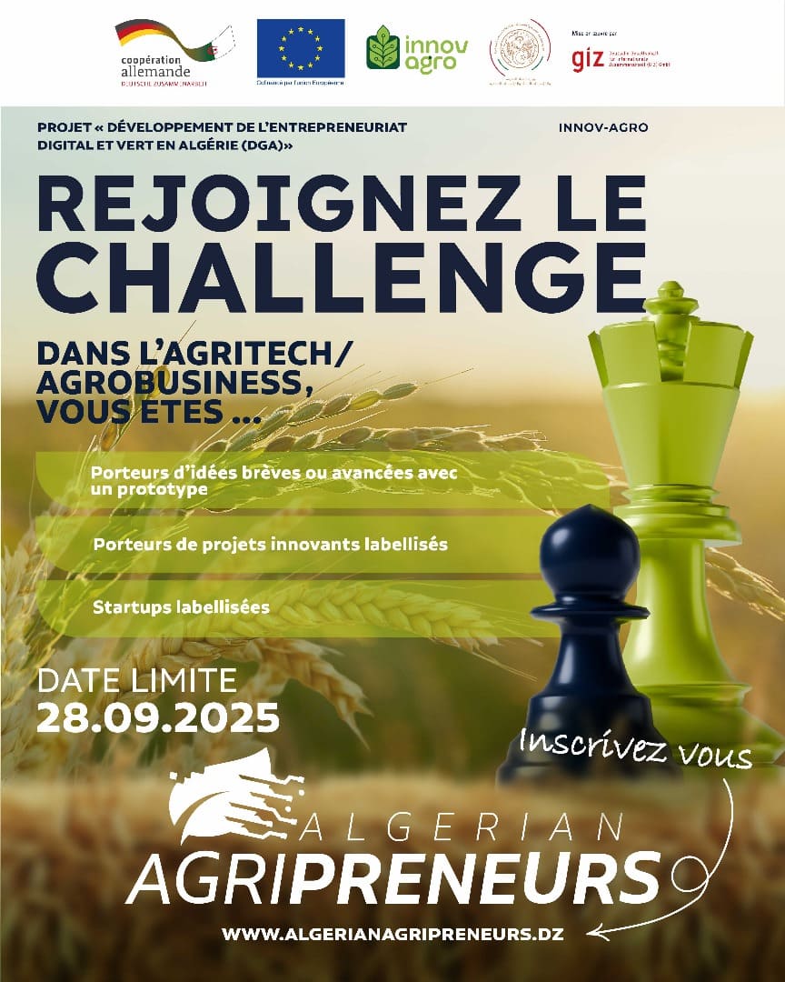 تنظيم يوم إعلامي افتراضي حول تحدي ALGERIAN AGRIPRENEURS تنظيم يوم إعلامي افتراضي حول تحدي ALGERIAN AGRIPRENEURS