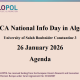 MSCA National Info Day – Algeria