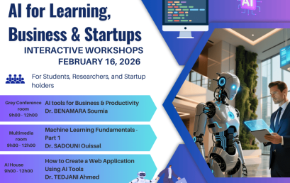  تنظّيم ورشة الذكاء الاصطناعي لتطوير مهارات الأعمال وريادة الشركات الناشئة