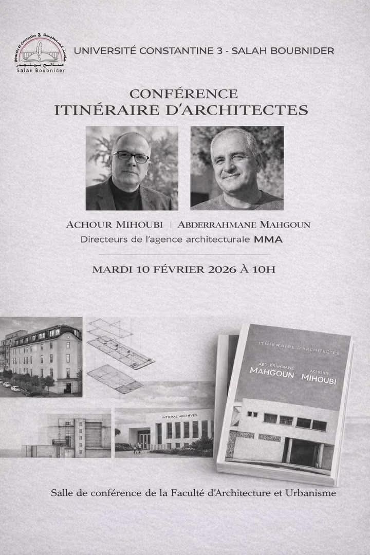 CONFÉRENCE ITINÉRAIRE D’ARCHITECTES