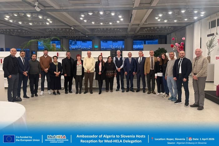 L&rsquo;ambassadeur d&rsquo;Algérie en Slovénie accueille la réception de la délégation Med-HELA