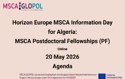 Journée d’information Horizon Europe : MSCA en Algérie